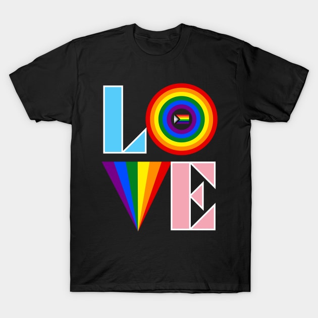 LGBTQIA+ LOVE T-Shirt by Luxinda